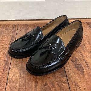 Cole Haan Black Leather Penny Loafers Size 12
